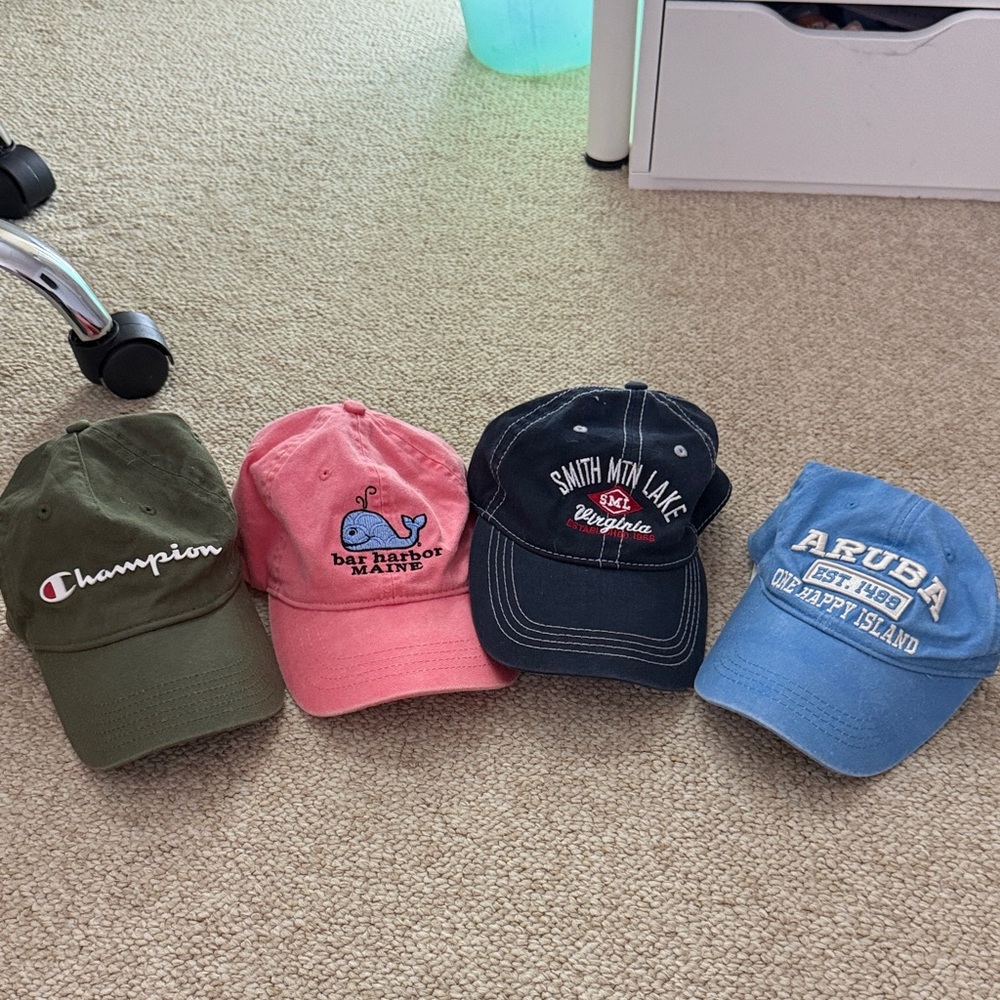 Set of Four Caps